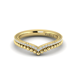 Sincerely, Springer's Wedding Band Sincerely, Springer's by Vlora 18k Yellow Gold Diamond Contour Band - .15ctw