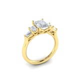 Sincerely, Springer's Engagement Ring Sincerely, Springer's by Vlora 18k Yellow Gold Emerald Cut Five-Stone Engagement Ring Style Mounting