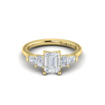 Sincerely, Springer's Engagement Ring Sincerely, Springer's by Vlora 18k Yellow Gold Emerald Cut Five-Stone Engagement Ring Style Mounting
