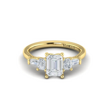 Sincerely, Springer's Engagement Ring Sincerely, Springer's by Vlora 18k Yellow Gold Emerald Cut Five-Stone Engagement Ring Style Mounting