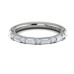 Sincerely, Springer's Springer's Forever Select by Vlora 18K White Gold Alternating Diamond Wedding Band