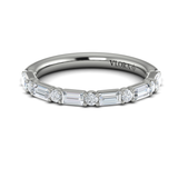 Sincerely, Springer's Springer's Forever Select by Vlora 18K White Gold Alternating Diamond Wedding Band