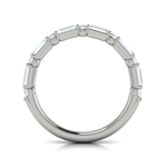 Sincerely, Springer's Springer's Forever Select by Vlora 18K White Gold Alternating Diamond Wedding Band