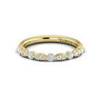 Sincerely, Springer's Springer's Forever Select by Vlora 18K Yellow Gold Marquise-Station Diamond Band