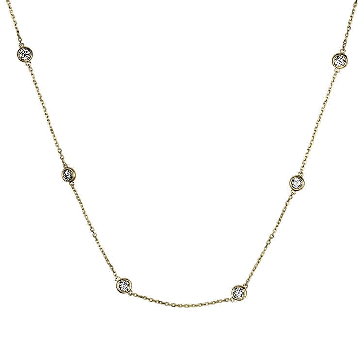 Springer's Collection Necklaces and Pendants 18k Yellow Gold Diamond by the Yard Necklace