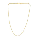 Springer's Collection Chain Springer's Collection 14K Two-Tone Gold 2.7mm Fancy Ice Chain, 18"