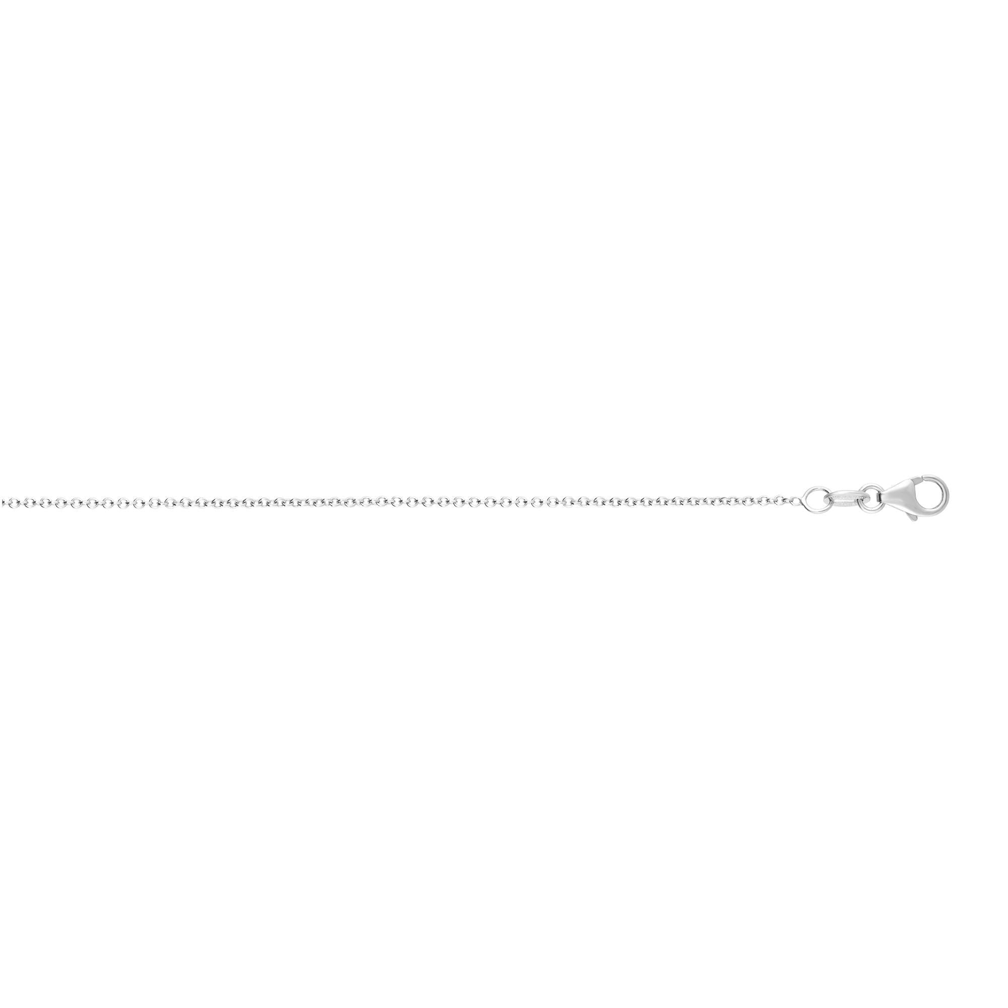 Springer's Collection Chain Springer's Collection 14K White Gold 1.1mm Round Cable Chain, 18"