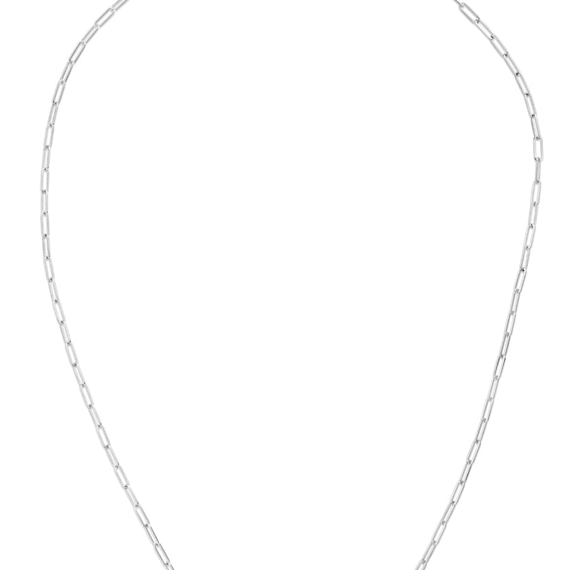 Springer's Collection Chain Springer's Collection 14K White Gold 2.1mm Paperclip Chain, 16"