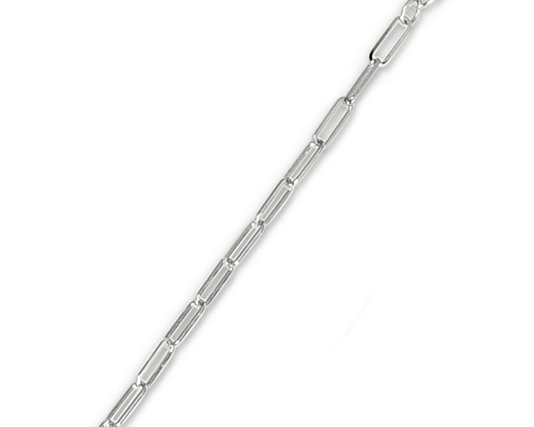 Springer's Collection Chain Springer's Collection 14K White Gold 2.1mm Paperclip Chain, 16"