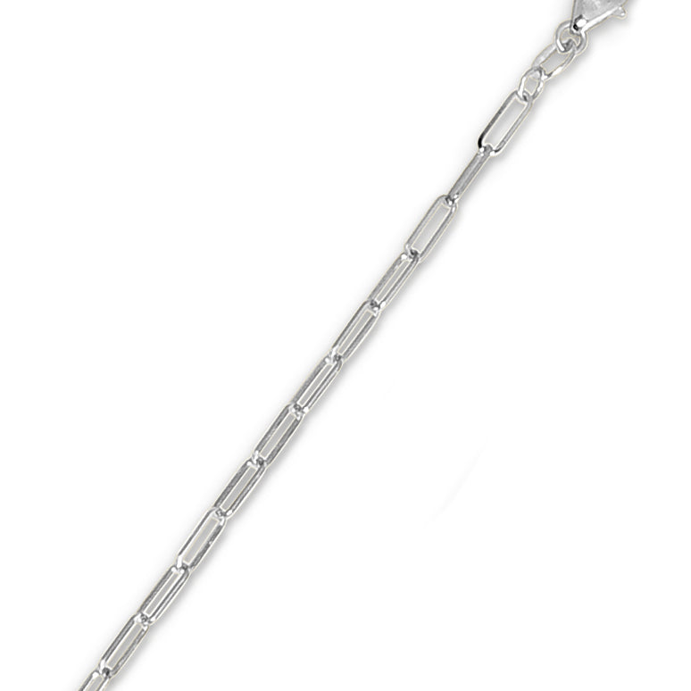 Springer's Collection Chain Springer's Collection 14K White Gold 2.1mm Paperclip Chain, 16"