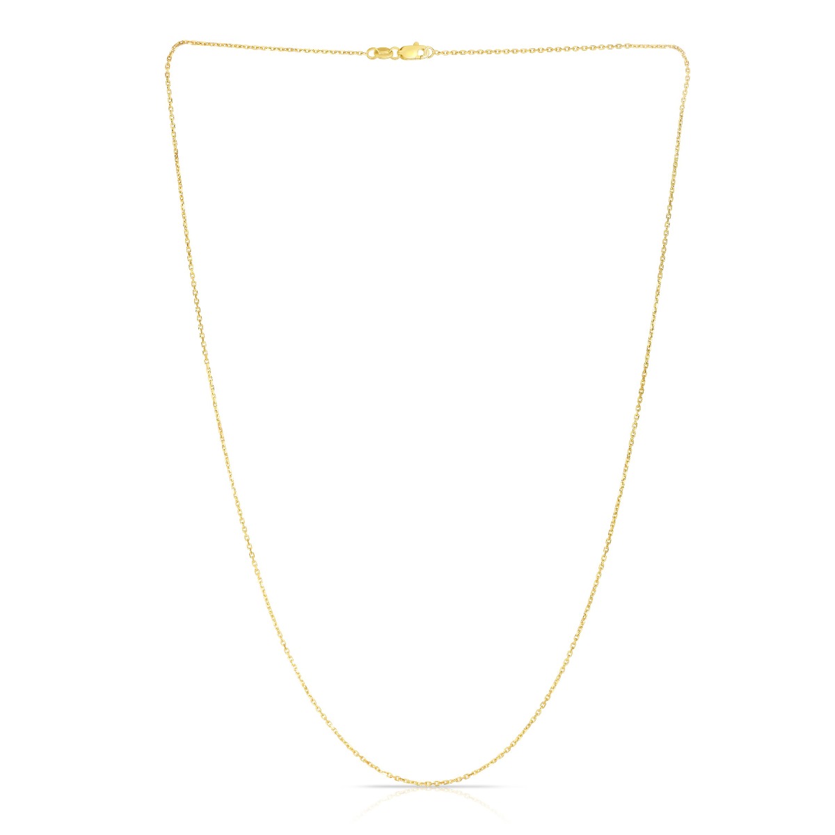 Springer's Collection Chain Springer's Collection 14K Yellow Gold 0.87mm Diamond Cut Cable Chain, 18"