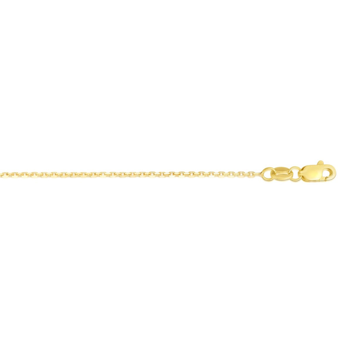 Springer's Collection Chain Springer's Collection 14K Yellow Gold 0.8mm Diamond Cut Cable Chain, 16"