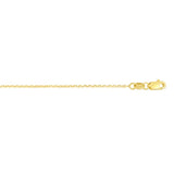 Springer's Collection Chain Springer's Collection 14K Yellow Gold 0.8mm Diamond Cut Cable Chain, 20"