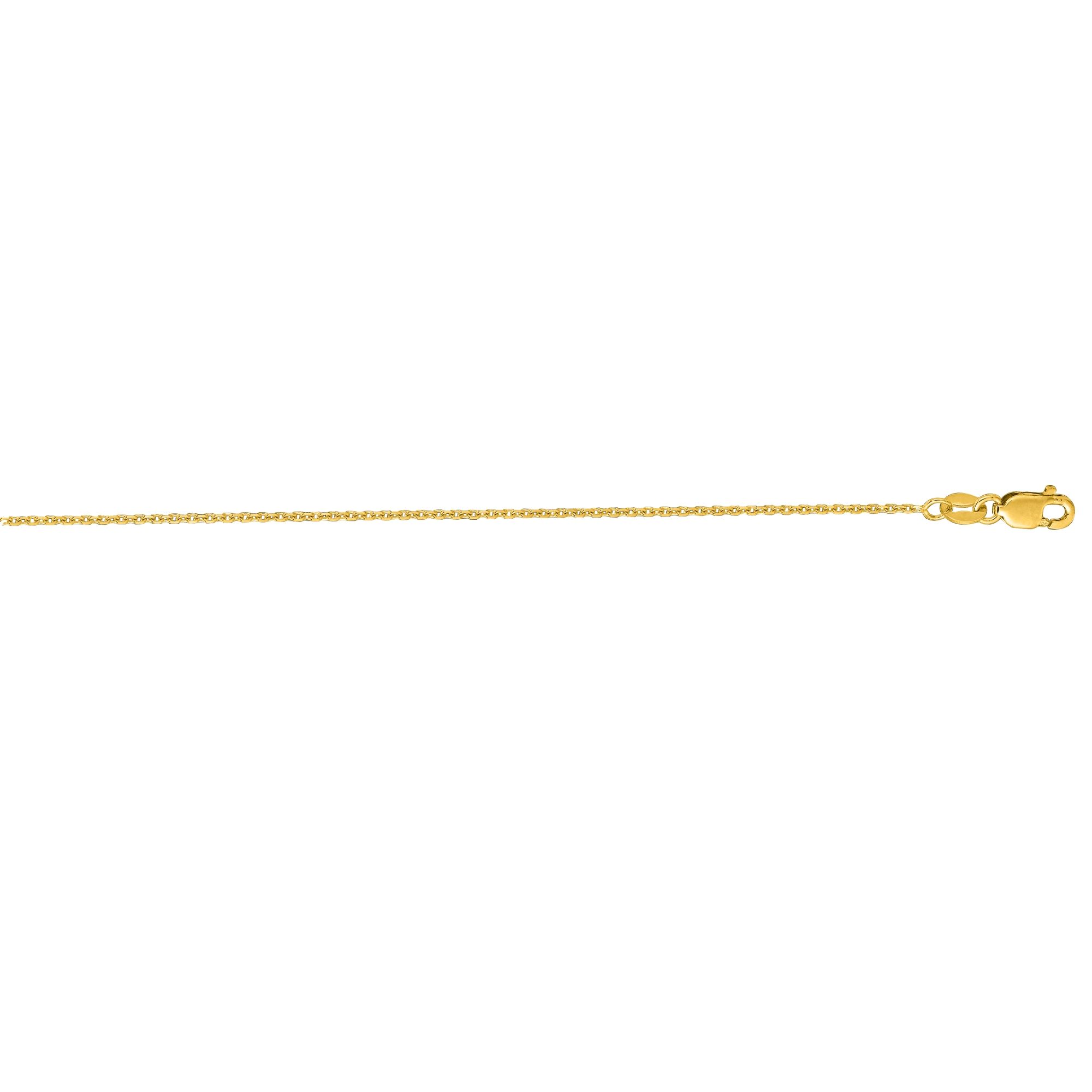 Springer's Collection Chain Springer's Collection 14K Yellow Gold 1.1mm Diamond Cut Cable Chain, 20"
