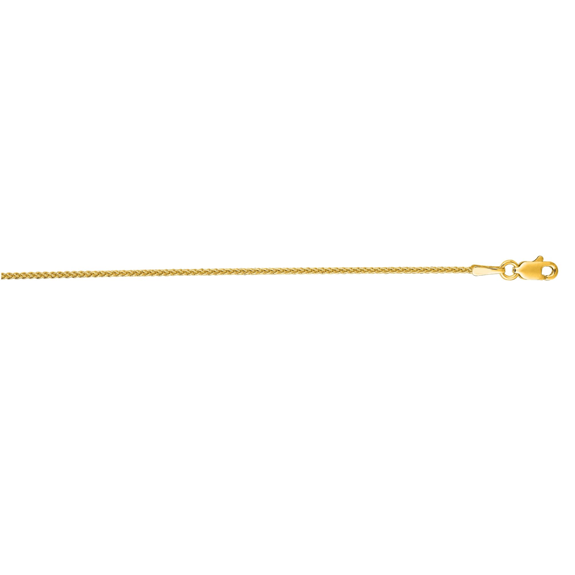 Springer's Collection Chain Springer's Collection 14K Yellow Gold 1.2mm Round Wheat Chain, 18"
