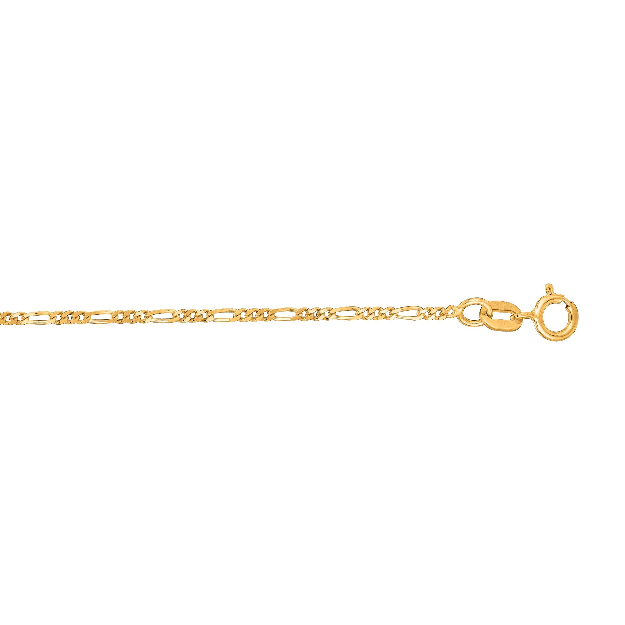 Springer's Collection Chain Springer's Collection 14K Yellow Gold 1.3mm Figaro Chain, 18"