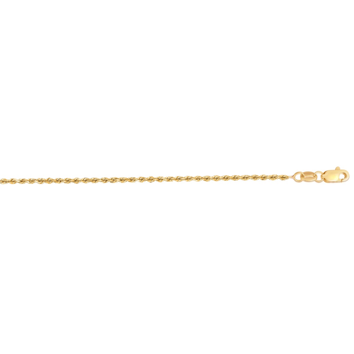 Springer's Collection Chain Springer's Collection 14K Yellow Gold 1.4mm Diamond Cut Rope Chain, 18"