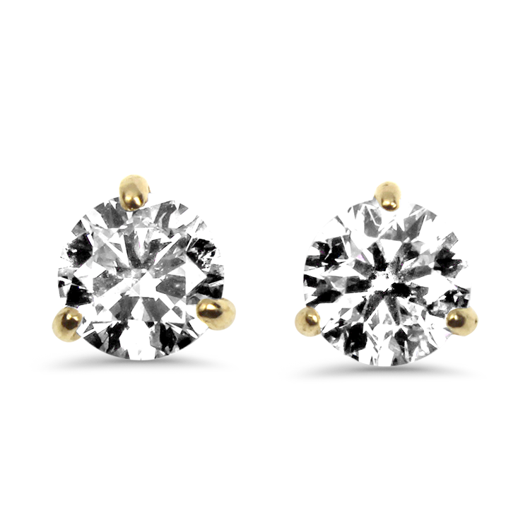 Springer's Collection Earring Springer's Collection 14K Yellow Gold 1.80cts. Diamond Stud Earrings