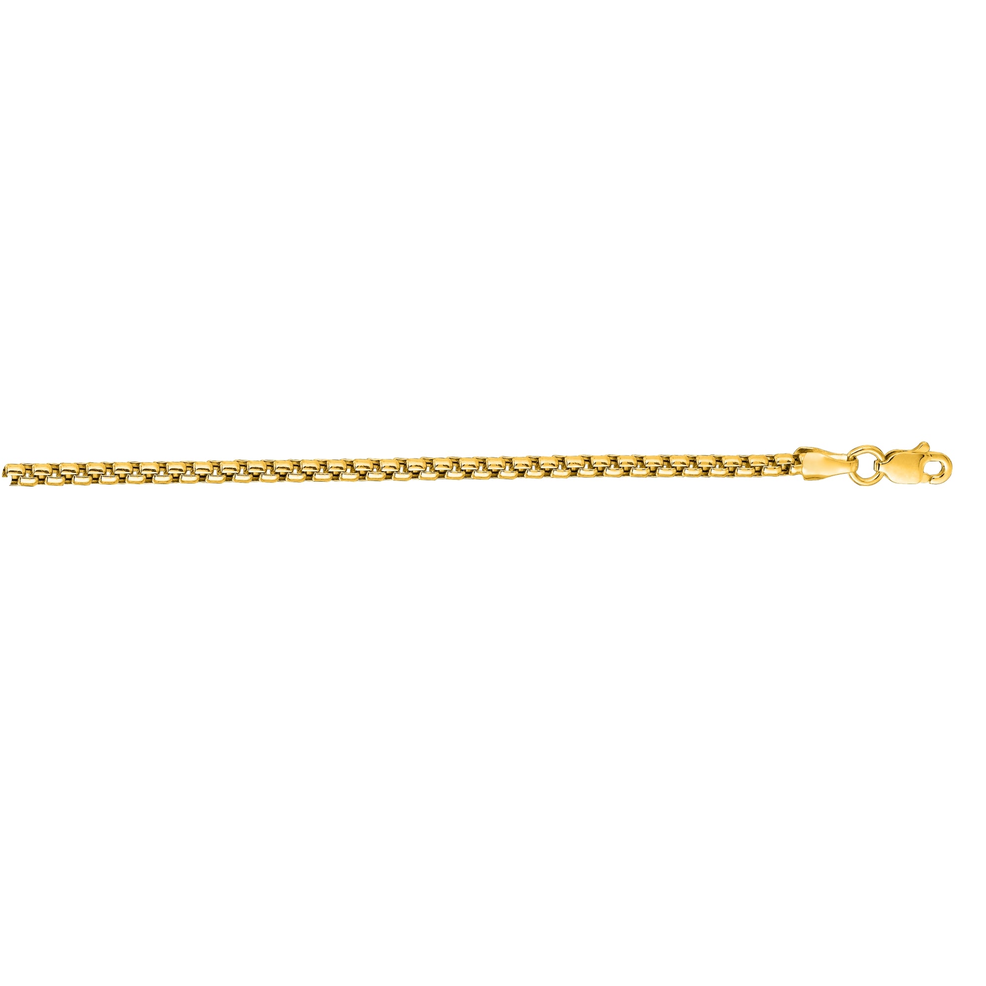 Springer's Collection Chain Springer's Collection 14K Yellow Gold 2.5mm Solid Round Box Chain, 24"