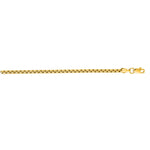 Springer's Collection Chain Springer's Collection 14K Yellow Gold 3.4mm Lite Round Box Chain, 22"