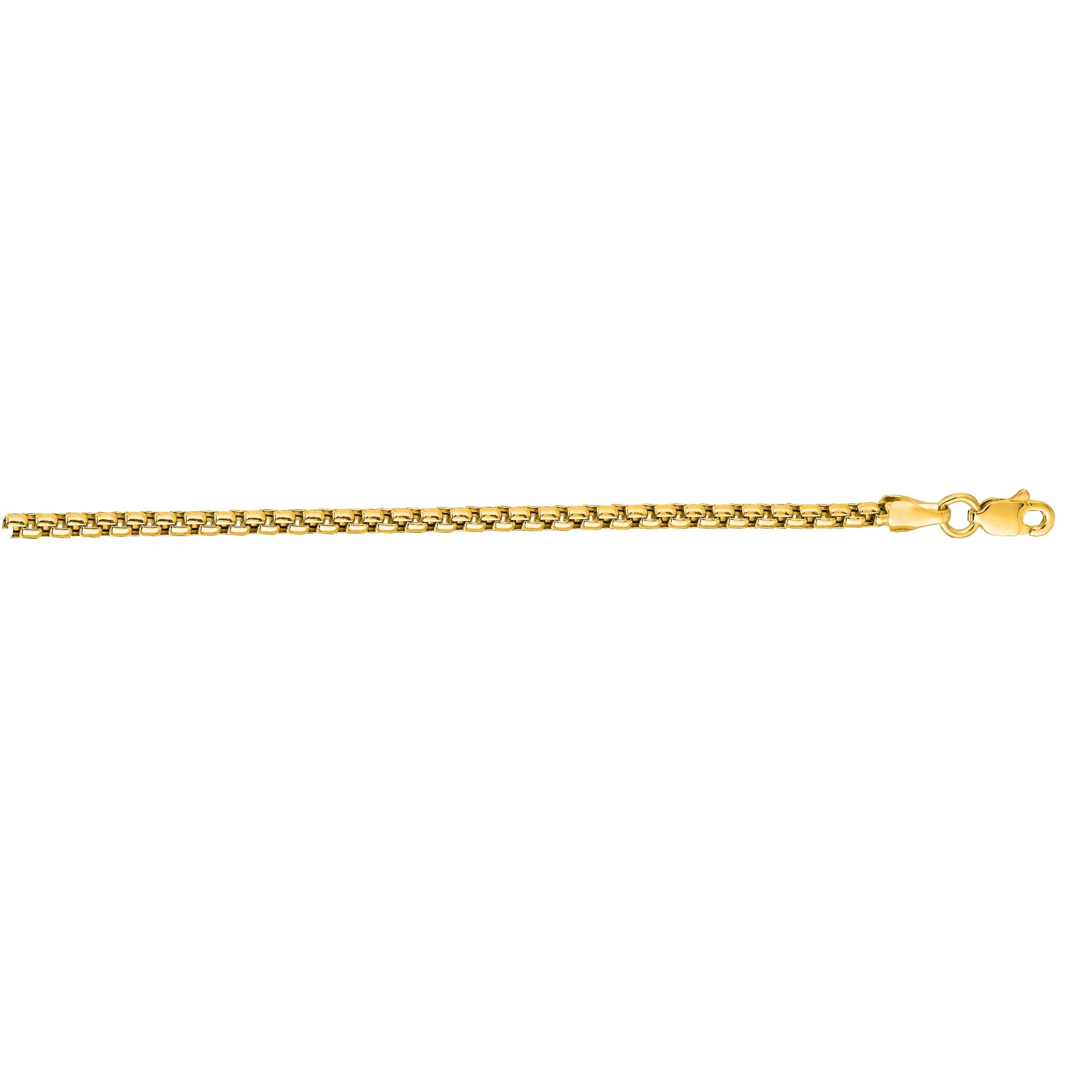 Springer's Collection Chain Springer's Collection 14K Yellow Gold 3.4mm Lite Round Box Chain, 22"