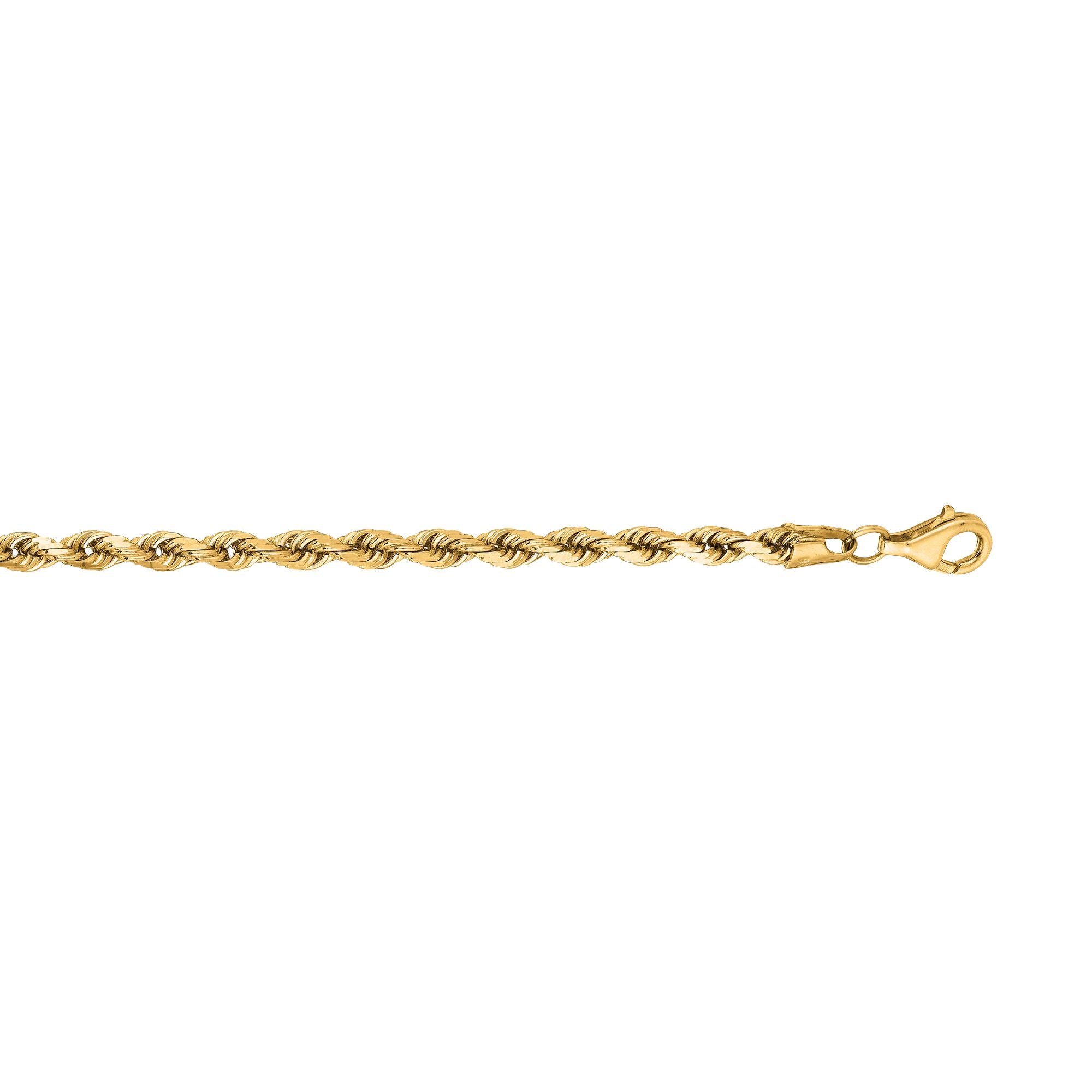 Springer's Collection Chain Springer's Collection 14K Yellow Gold 3.6mm Diamond Cut Rope Chain, 20"