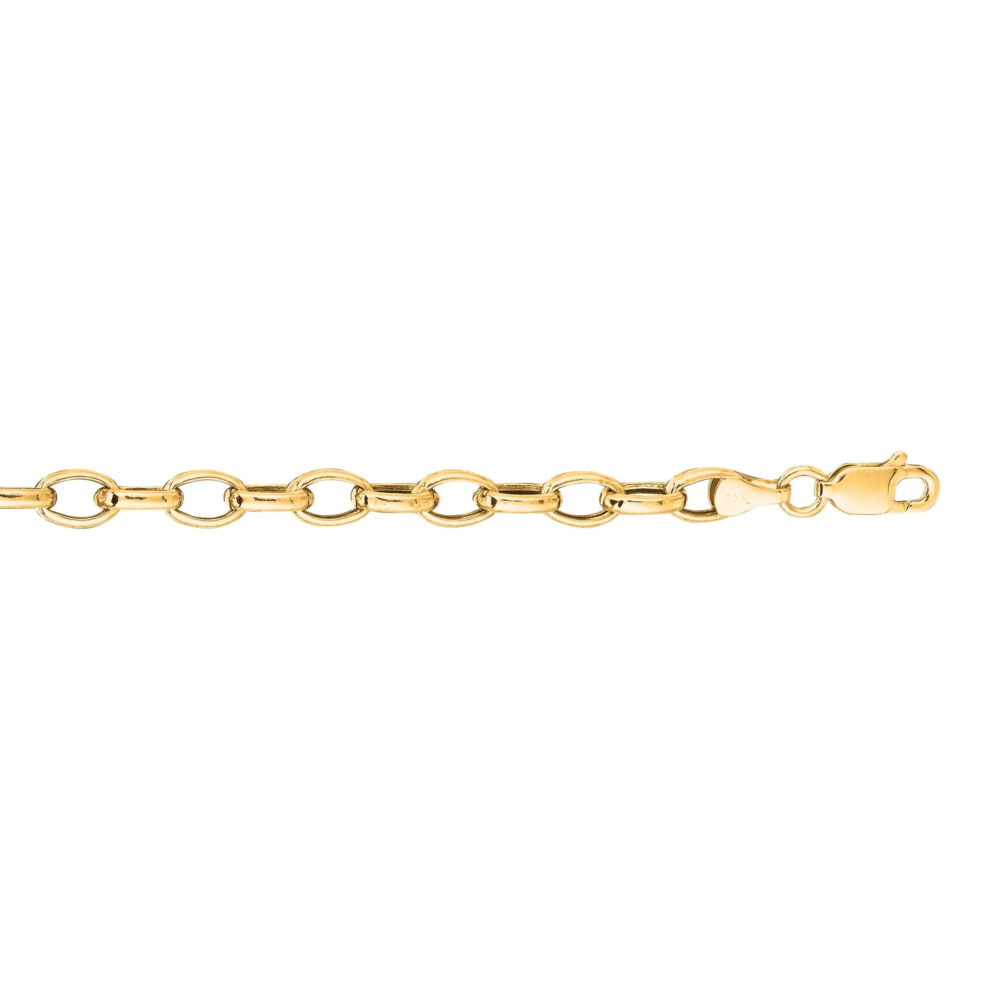 Springer's Collection Chain Springer's Collection 14K Yellow Gold 4.6mm Lite Oval Rolo Chain, 18"