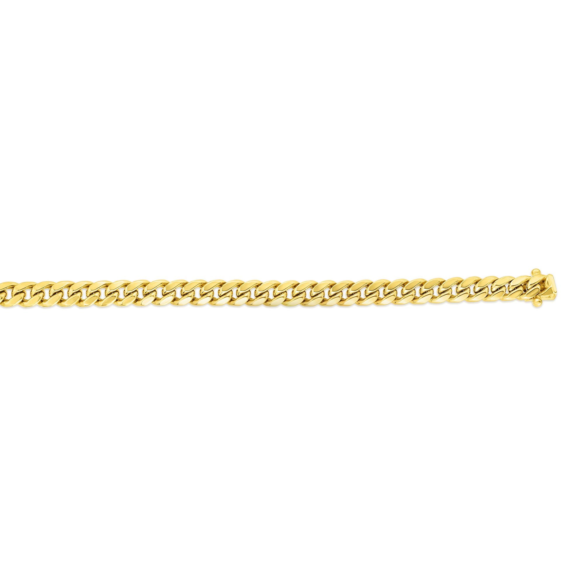 Springer's Collection Chain Springer's Collection 14K Yellow Gold 5mm Semi-Solid Miami Cuban Chain, 22"