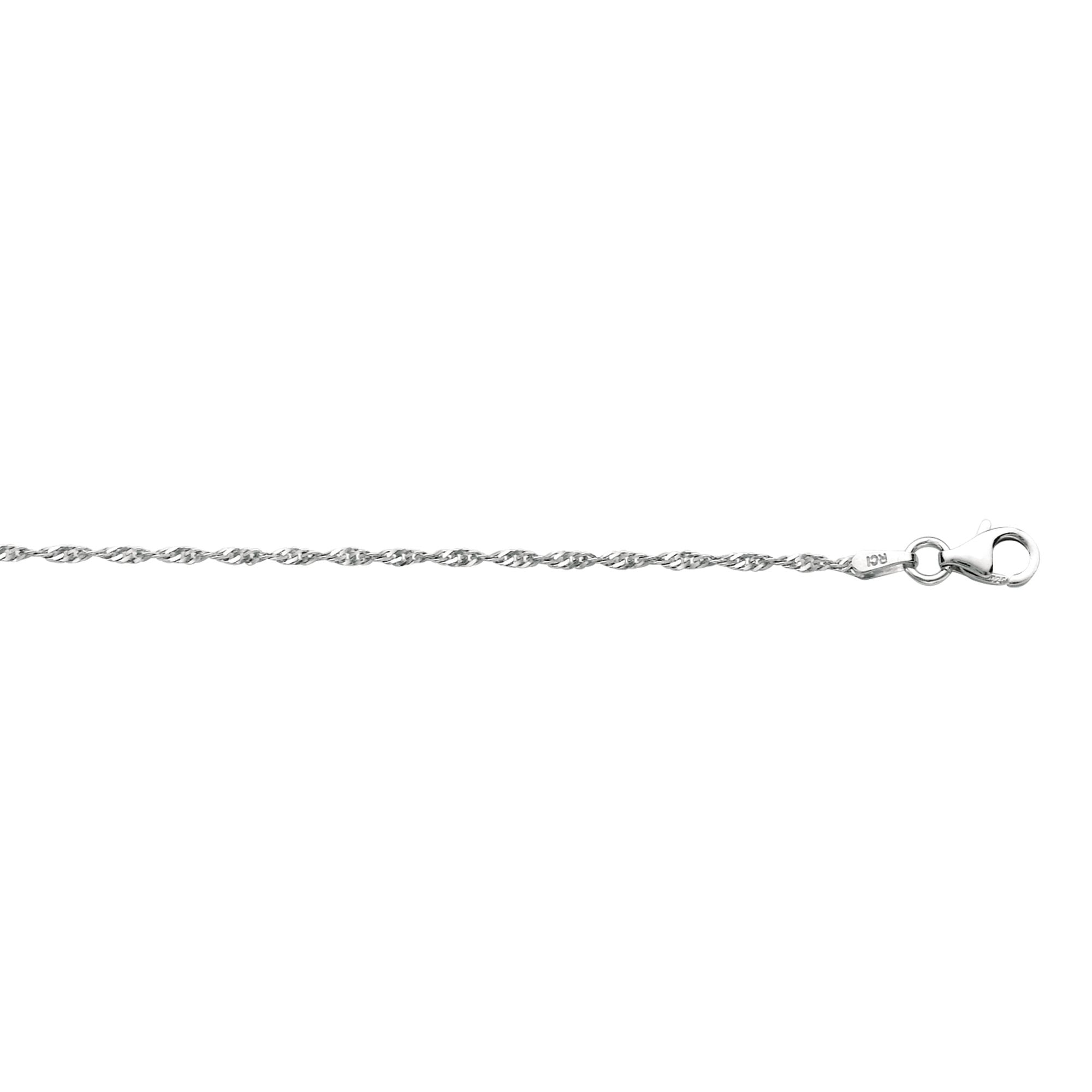 Springer's Collection Chain Springer's Collection Sterling Silver 1.5mm Singapore Chain, 20"