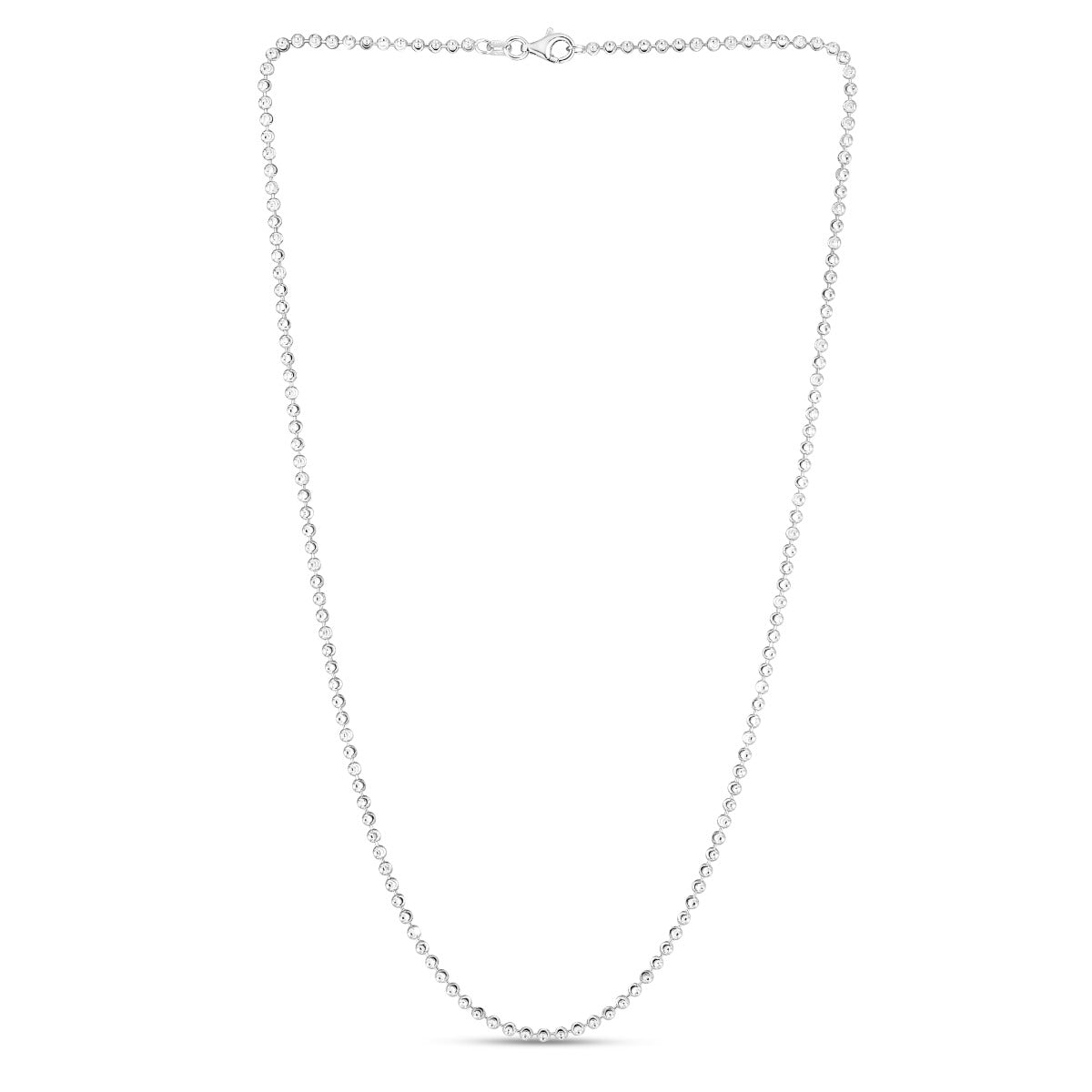 Springer's Collection Chain Springer's Collection Sterling Silver 2.5mm Moon Cut Bead Chain, 18"