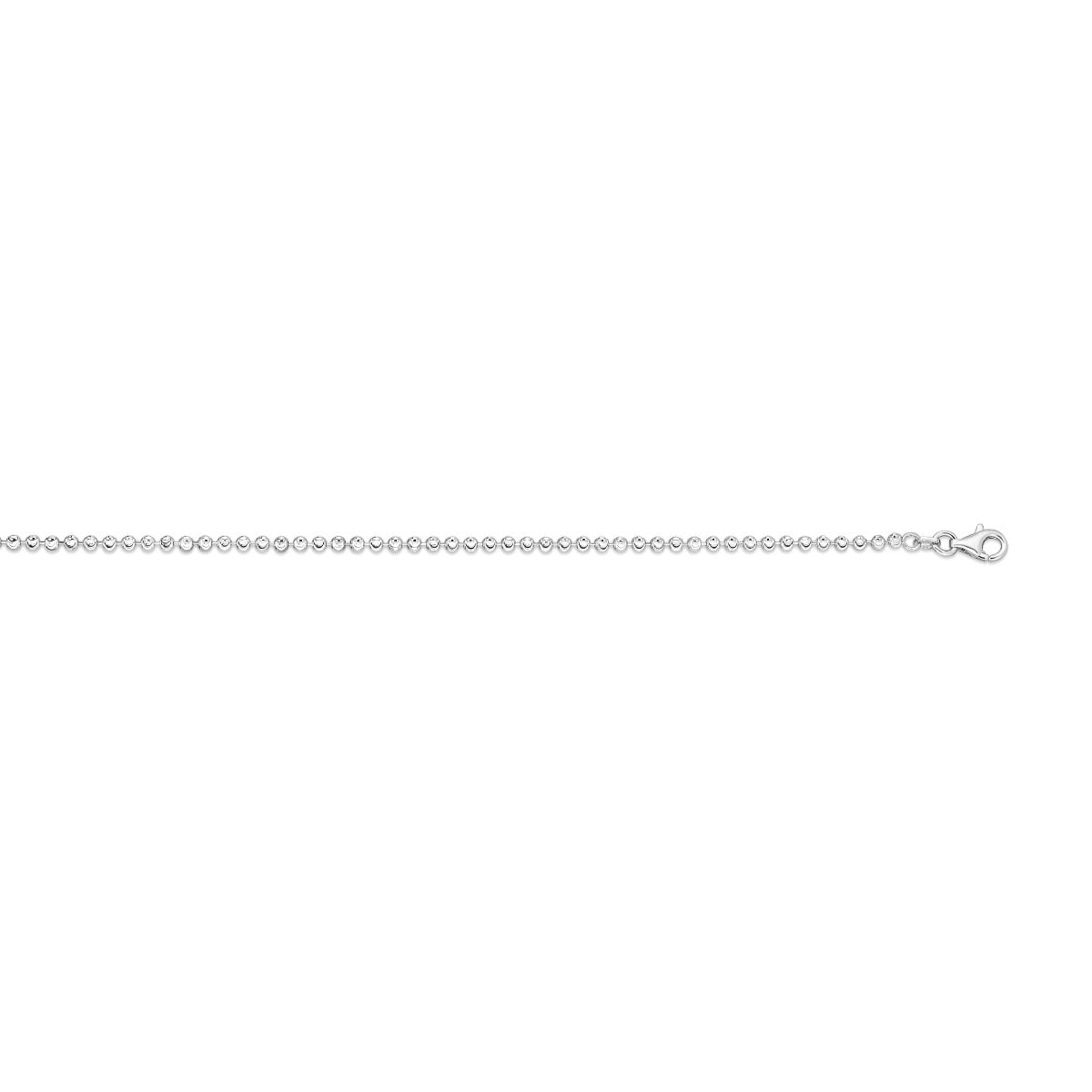 Springer's Collection Chain Springer's Collection Sterling Silver 2.5mm Moon Cut Bead Chain, 18"