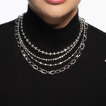 Springer's Collection Chain Springer's Collection Sterling Silver 2.5mm Moon Cut Bead Chain, 18"