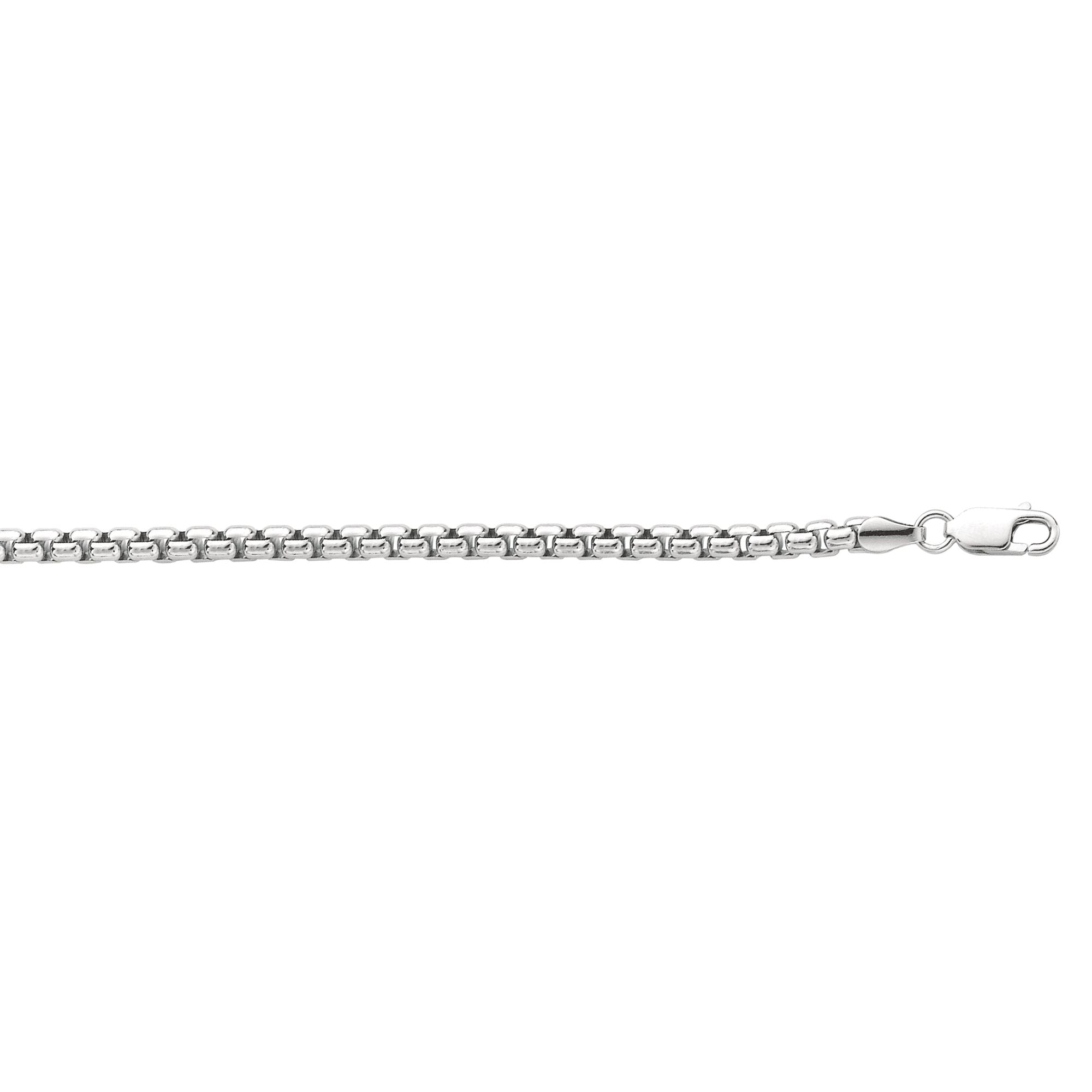 Springer's Collection Chain Springer's Collection Sterling Silver 3.8mm Round Box Chain, 22"