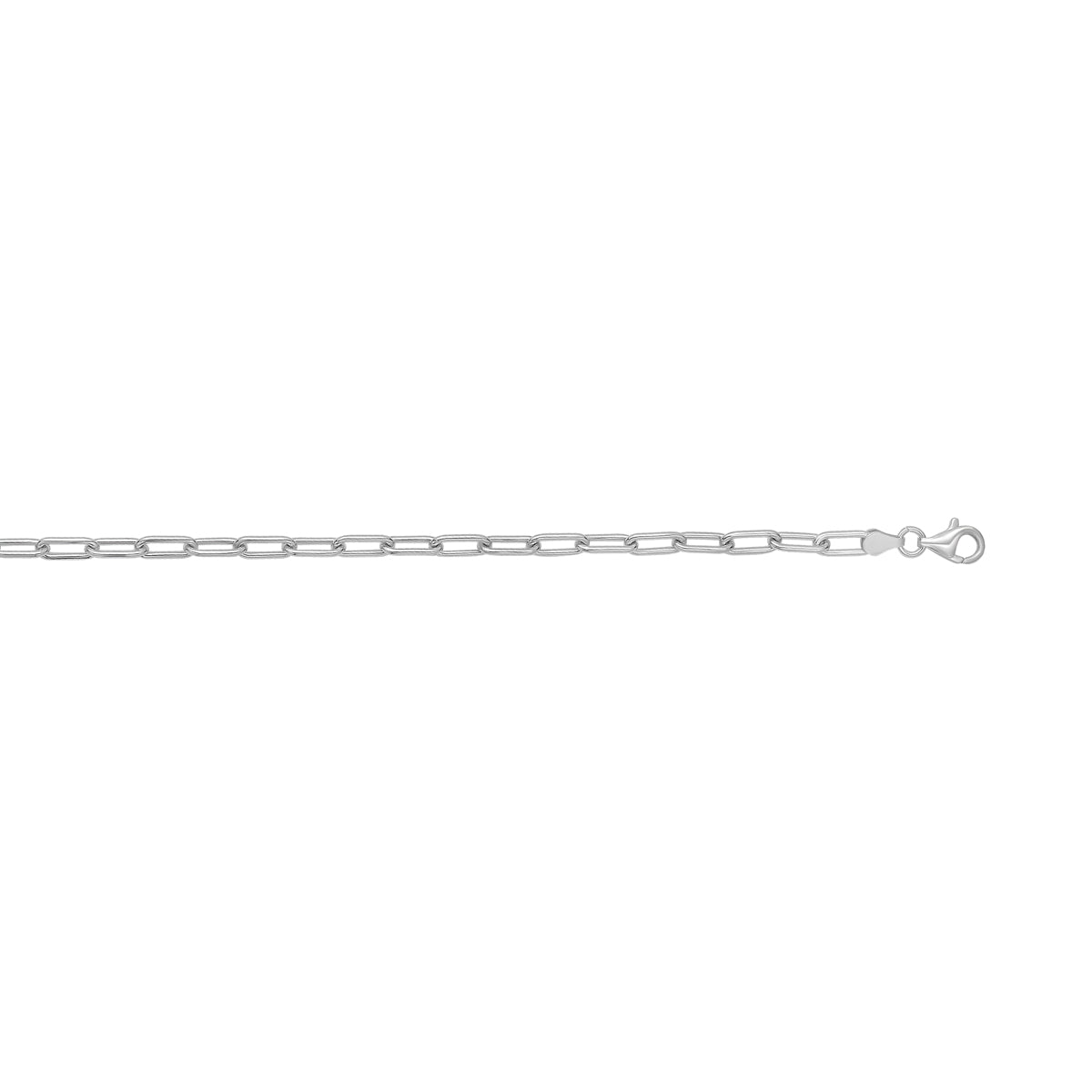 Springer's Collection Chain Springer's Collection Sterling Silver 4.1mm Round Link Paperclip Chain, 18"