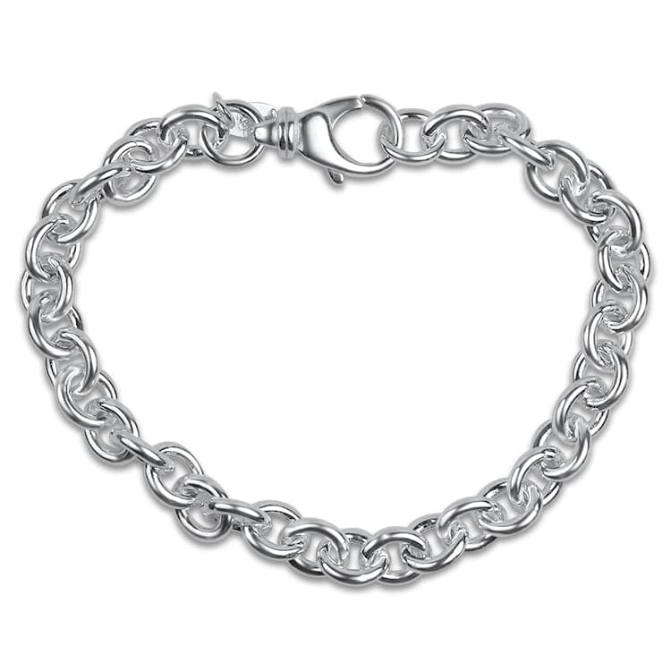 Springer's Collection Bracelet Sterling Silver Round Cable Bracelet