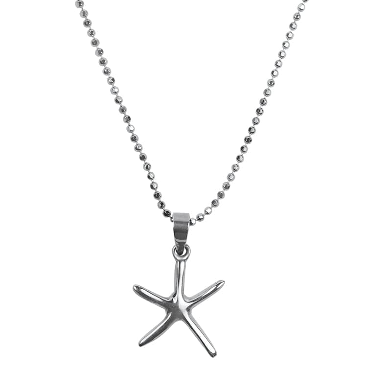 Springer's Collection Necklaces and Pendants Sterling Silver Starfish Necklace