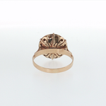 Springer's Cocktail Rings Estate 18k Yellow Gold Greek Coin Cocktail Ring