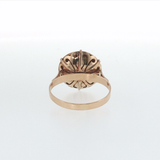 Springer's Cocktail Rings Estate 18k Yellow Gold Greek Coin Cocktail Ring