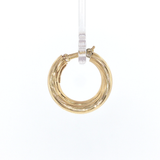 Springer's Earrings Estate 18K Yellow Gold Twist Huggie Hoop Earrings