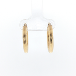 Springer's Earrings Estate 18K Yellow Gold Twist Huggie Hoop Earrings