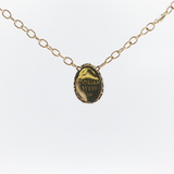 Springer's Chains Estate Dorian Webb 18K Yellow Gold Amethyst Egg Necklace