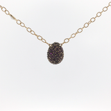 Springer's Chains Estate Dorian Webb 18K Yellow Gold Amethyst Egg Necklace