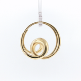 Springer's Earrings Estate Michael Good 18K Yellow Gold Single Loop Hoop Earrings