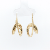 Springer's Earrings Estate Michael Good 18K Yellow Gold Single Loop Hoop Earrings