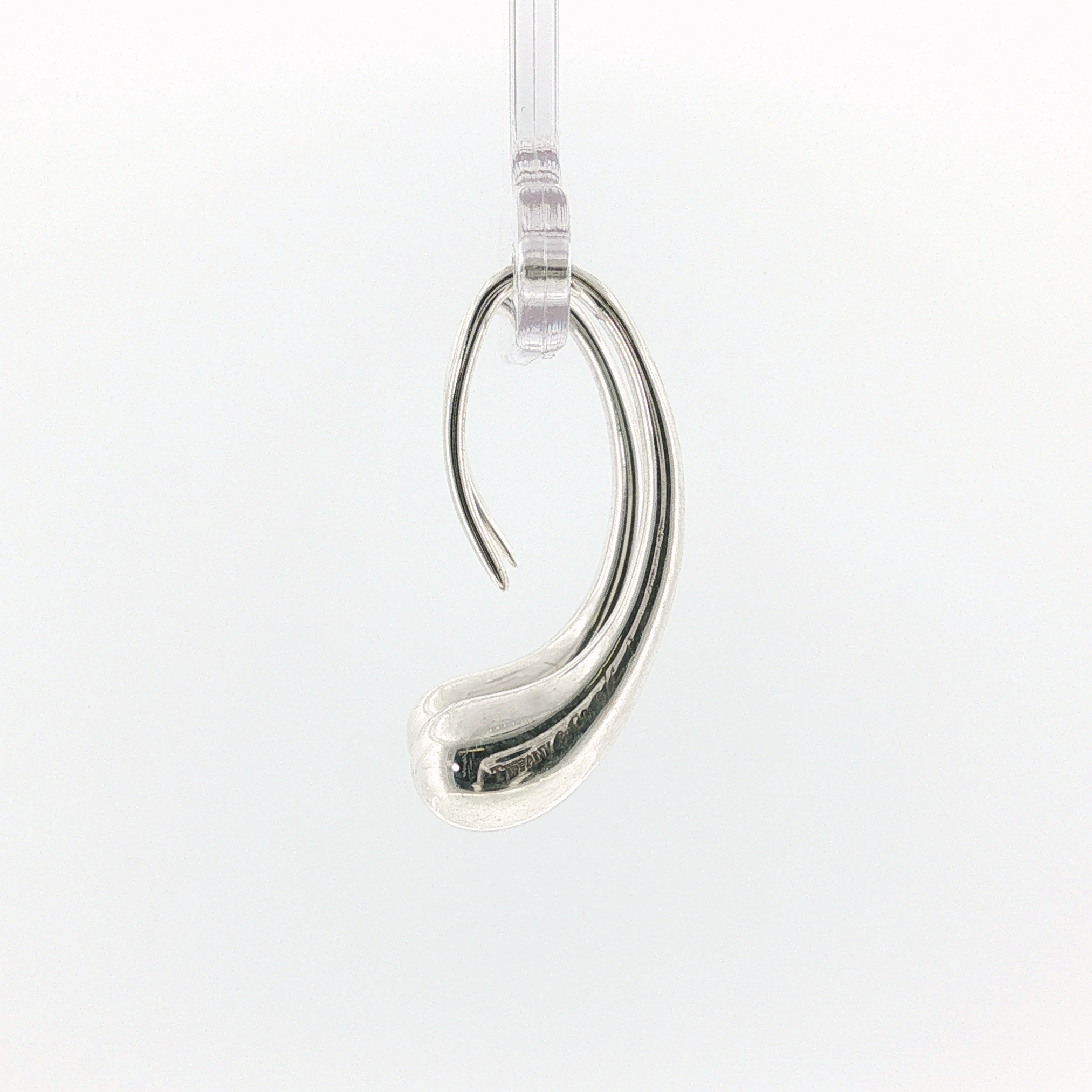 Springer's Drop Earrings Estate Tiffany & Co. Elsa Peretti Sterling Silver Teardrop Earrings