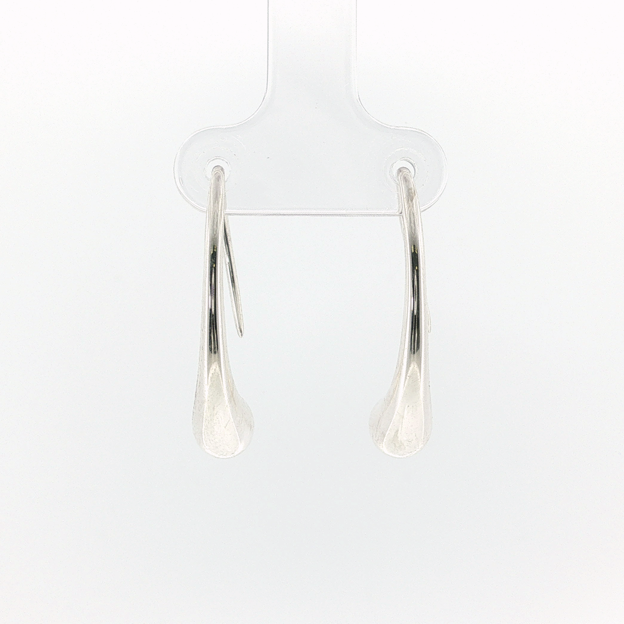 Springer's Drop Earrings Estate Tiffany & Co. Elsa Peretti Sterling Silver Teardrop Earrings