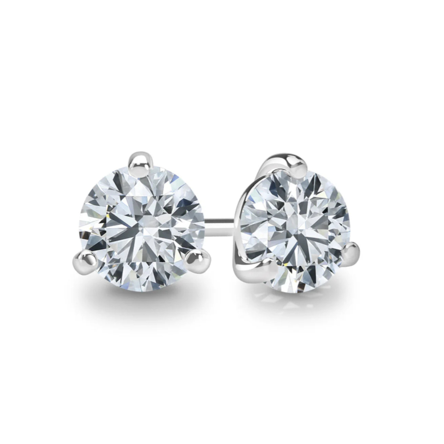 Springer's Forever Earrings 3.00ctw Springer’s Forever Signature Diamond Studs in 14K White Gold