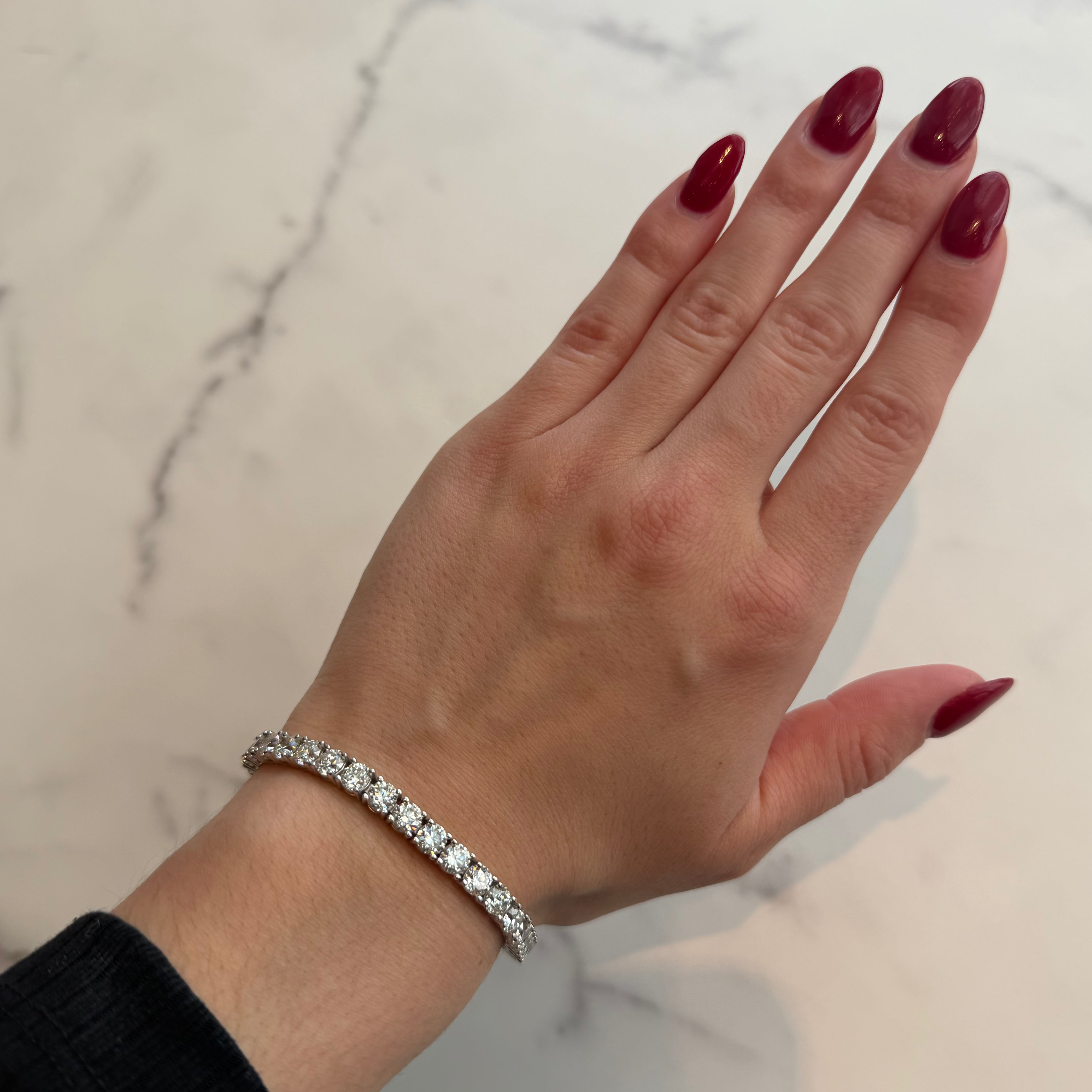 Springer's Forever Bracelet Springer's Collection 14K White Gold 15.06cts. Diamond Tennis Bracelet