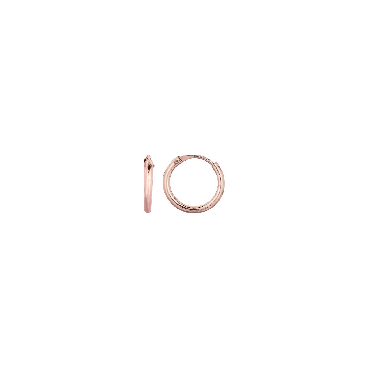 Springer's Forever Earrings Springer's Forever 14K Rose Gold 10x1mm Endless Hoop Earrings