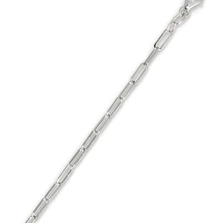 Springer's Forever Chain Springer's Forever 14K White Gold 2.1mm Paperclip Chain - 16"